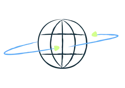 Illustration of a globe.
