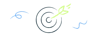 Arrow game illustration.