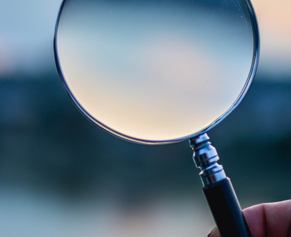 Image of a magnifying glass.
